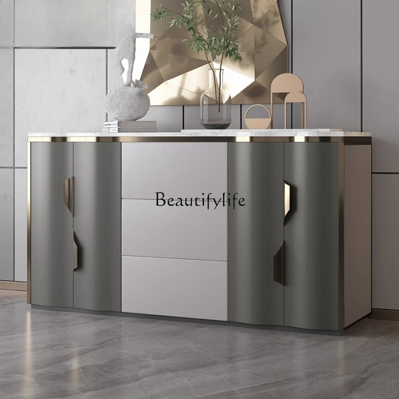 Home light luxury rock slab door cabinet modern simple living room Italian minimalist side cabinet
Home light luxury rock slab door cabinet modern simple living room Italian minimalist side cabinet