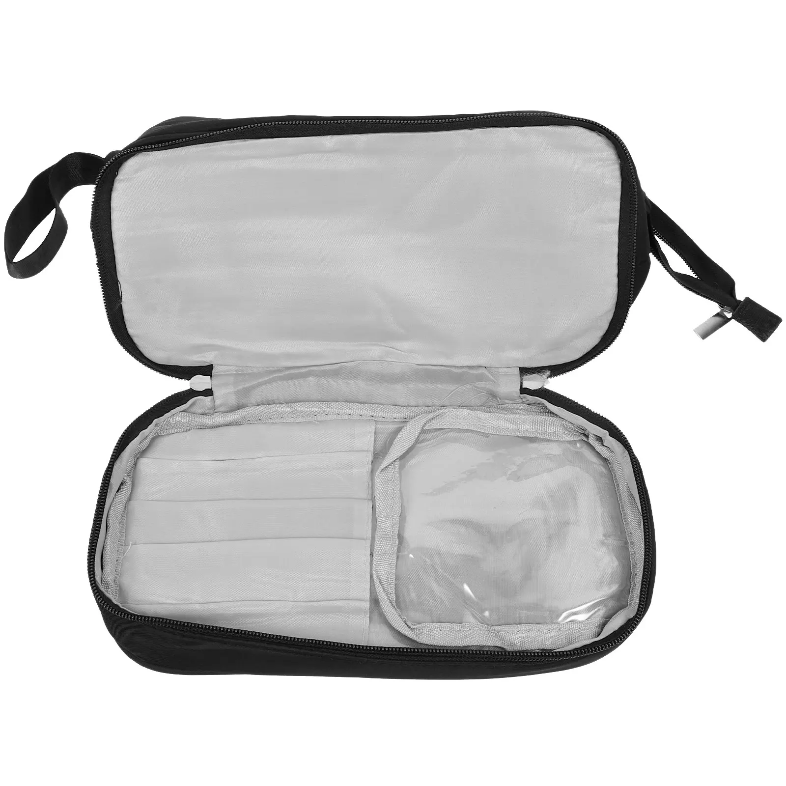 Double Layer Bag Waterproof Travel Toiletries Pouch Portable Black Makeup ganizer Bags H held Pouches For Women
Double Layer Bag Waterproof Travel Toiletries Pouch Portable Black Makeup ganizer Bags H held Pouches For Women