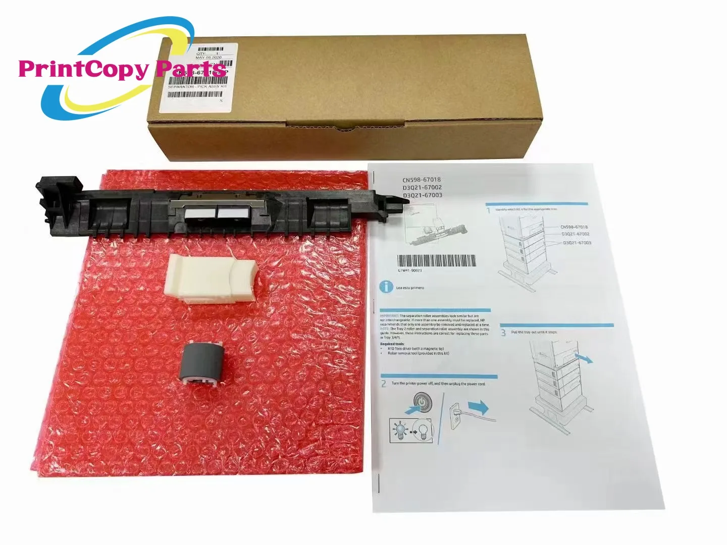 1Set CN598-67018 Pickup Roller Separator Assembly for HP PageWide X452 X477 X552 X556 X577 X586 X57750 X55250 X55650 58650
1Set CN598-67018 Pickup Roller Separator Assembly for HP PageWide X452 X477 X552 X556 X577 X586 X57750 X55250 X55650 58650