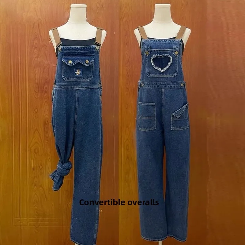 Anti-Aging Ele Two-Sided Wear Color Blo Denim Overalls Women's Autumn Winter plus Size Design Slimming One-Piece Pants
Anti-Aging Ele Two-Sided Wear Color Blo Denim Overalls Women's Autumn Winter plus Size Design Slimming One-Piece Pants