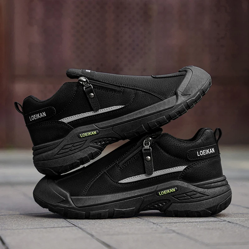 Men Suede Casual Work Sneakers Thick Rugged Sole Breathable Lace Up Daily Walking Footwear Black Khaki 2 Colors
Men Suede Casual Work Sneakers Thick Rugged Sole Breathable Lace Up Daily Walking Footwear Black Khaki 2 Colors