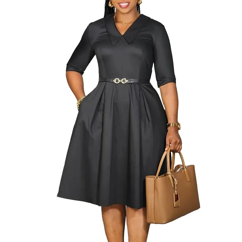 African Dresses For Women Summer Autumn Africa Clothing Half Sleeve Sexy V-Neck Perspective Slim Office Lady Party Dress
African Dresses For Women Summer Autumn Africa Clothing Half Sleeve Sexy V-Neck Perspective Slim Office Lady Party Dress