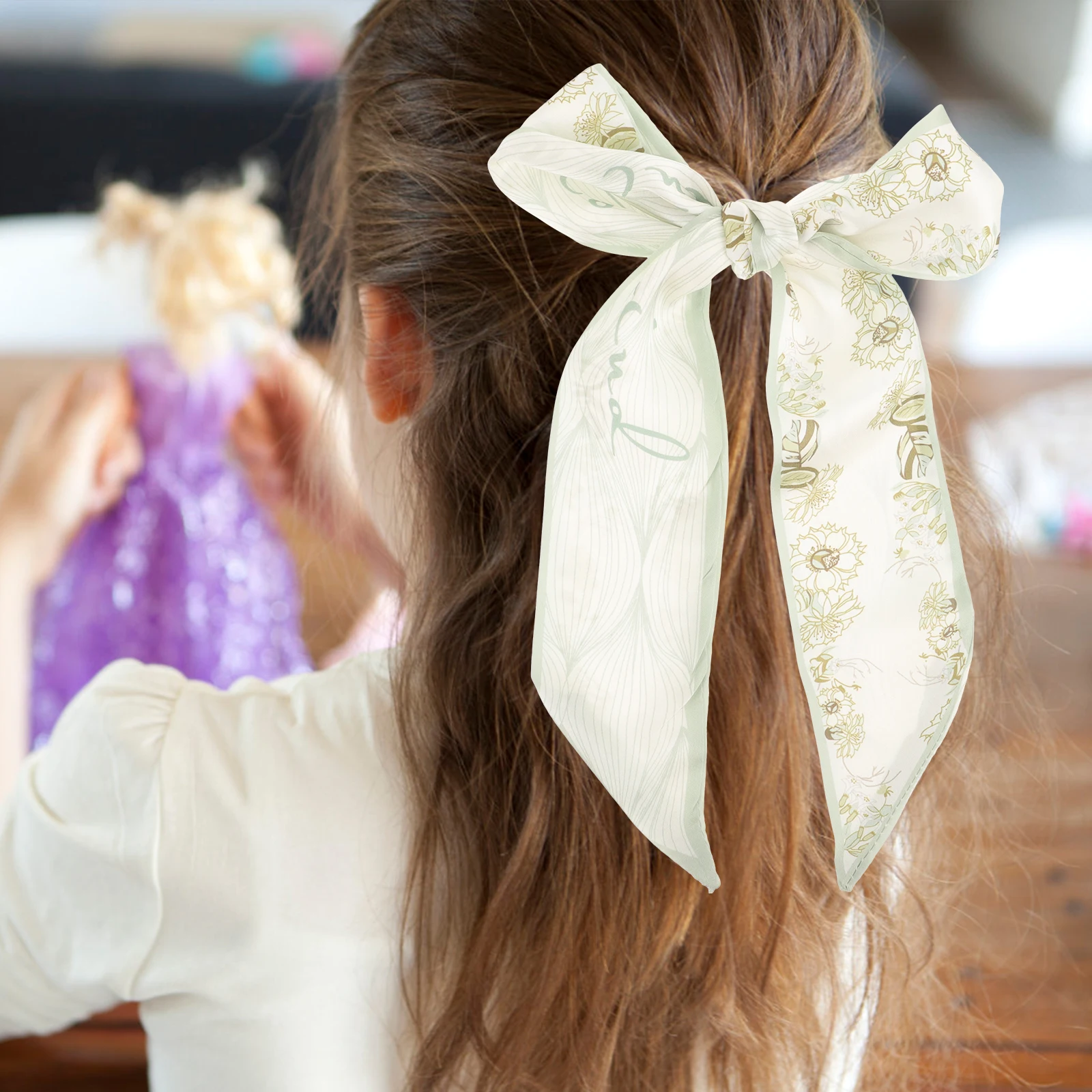 Flower Silk Purse Scarf Handbag Ribbon Hairband Elegant Headband Scarf Hair Styling Tool for Women Daily Wear Hair Ribbons
Flower Silk Purse Scarf Handbag Ribbon Hairband Elegant Headband Scarf Hair Styling Tool for Women Daily Wear Hair Ribbons