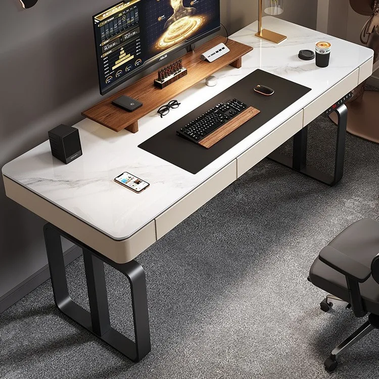 Electric lifting table Standing office Desktop desk with drawer storage Lifting rock slab computer desk
Electric lifting table Standing office Desktop desk with drawer storage Lifting rock slab computer desk