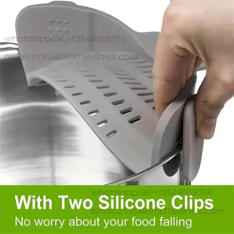 1pc, Strainer, Pot Strainer, Adjustable Clip On Strainer For Pots Pans And Bowls, Kitchen Pot Strainer
1pc, Strainer, Pot Strainer, Adjustable Clip On Strainer For Pots Pans And Bowls, Kitchen Pot Strainer