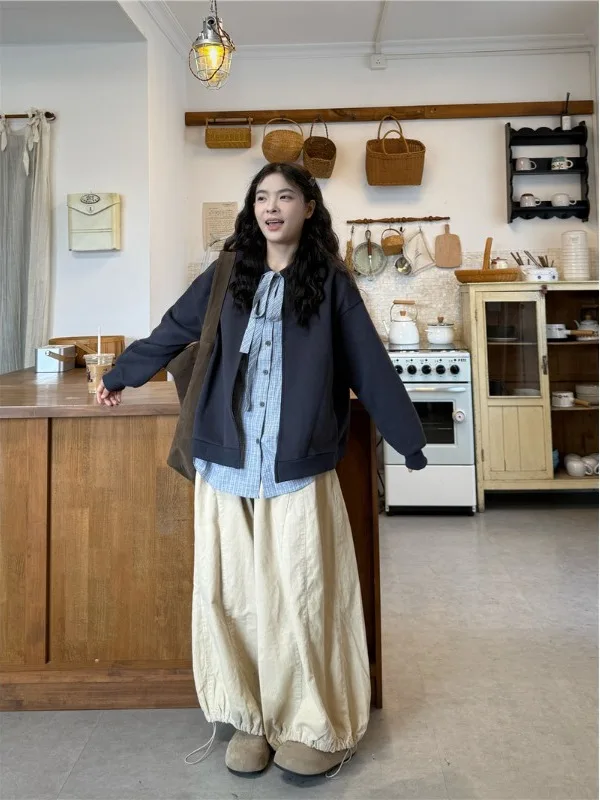plus Size Casual Plaid Splicing Long Sleeve Sweatshirt Jacket High Waist Wide Leg Pants Autumn Winter Fashion Set Women's Clo...
plus Size Casual Plaid Splicing Long Sleeve Sweatshirt Jacket High Waist Wide Leg Pants Autumn Winter Fashion Set Women's Clo...