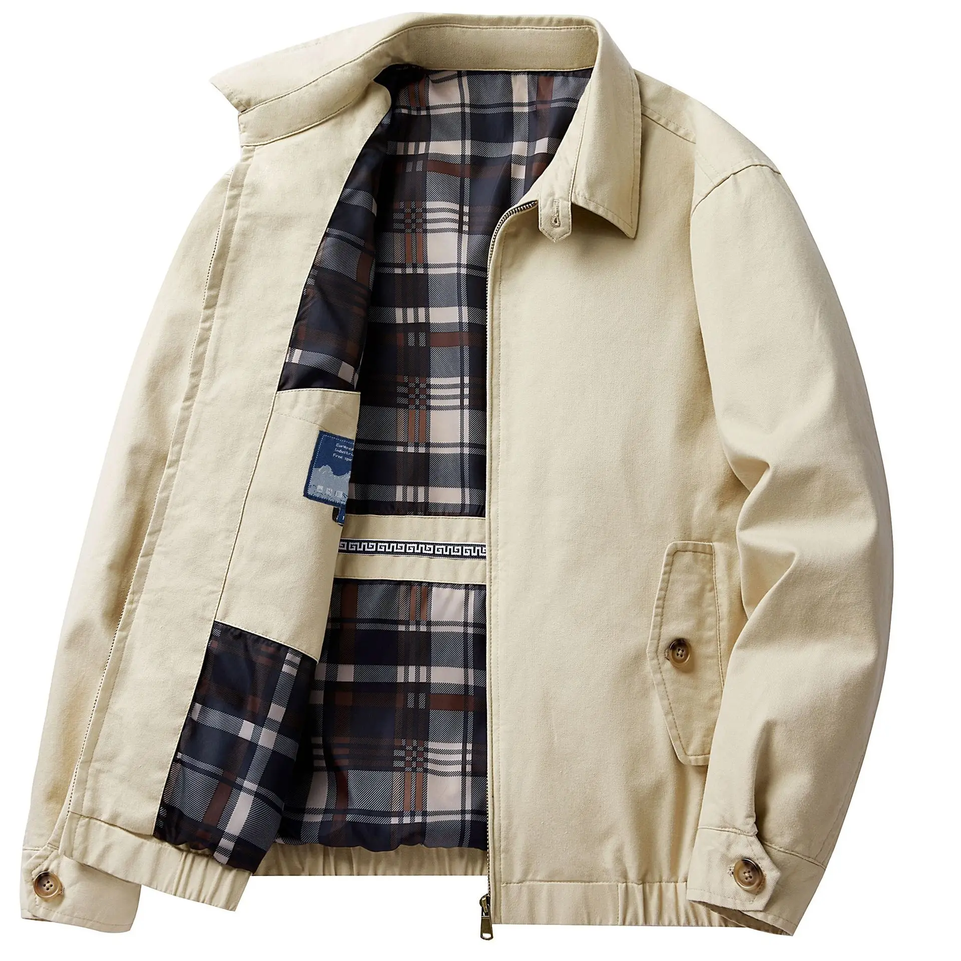 New Fashion Men Solid Color Turned Collar Business Casual Jackets Quality Men 100% Cotton Trendy Coats Washed Cargo Jackets 4XL
New Fashion Men Solid Color Turned Collar Business Casual Jackets Quality Men 100% Cotton Trendy Coats Washed Cargo Jackets 4XL