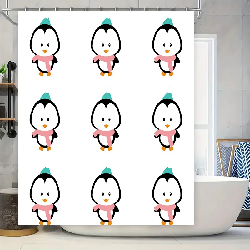 Занавеска для душа с милым пингвином и мультяшным принтом, водонепроницаемая занавеска для ванной комнаты, домашний декор, настенная подвеска 85x190 см (разноцветная) AliExpr
Занавеска для душа с милым пингвином и мультяшным принтом, водонепроницаемая занавеска для ванной комнаты, домашний декор, настенная подвеска 85x190 см (разноцветная) AliExpr