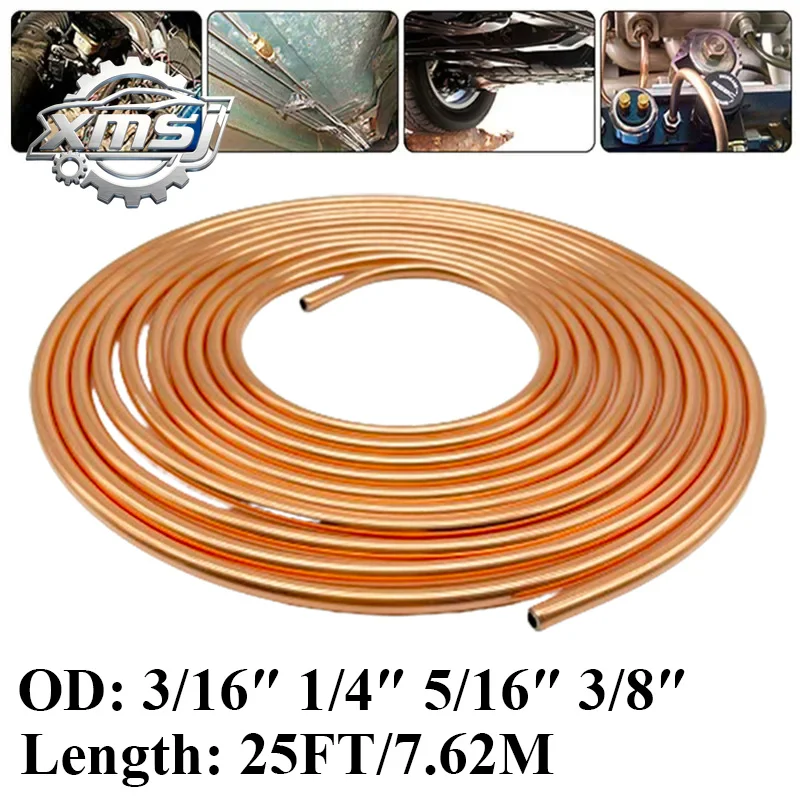 Tubo freno cobre Chapado en hierro para coche, bobina rollo manguera 3/16 ", 1/4", 5/16 ", OD x 25ft, 7,62 m, a prueba cor
Tubo freno cobre Chapado en hierro para coche, bobina rollo manguera 3/16 ", 1/4", 5/16 ", OD x 25ft, 7,62 m, a prueba cor