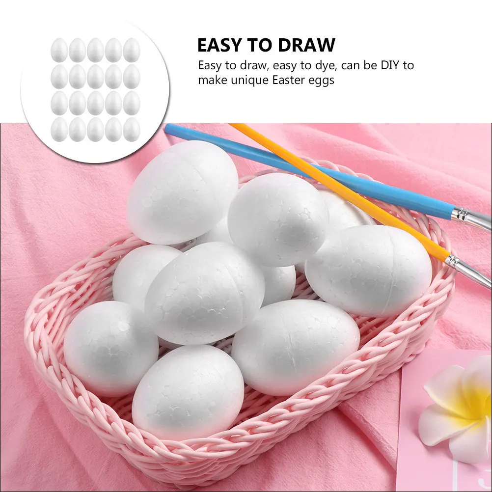 30Pcs Smooth Foam Easter Eggs DIY Painting Craft Decoration Kids Festival Craft Supplies Foams Egg Easter Painting Egg
30Pcs Smooth Foam Easter Eggs DIY Painting Craft Decoration Kids Festival Craft Supplies Foams Egg Easter Painting Egg