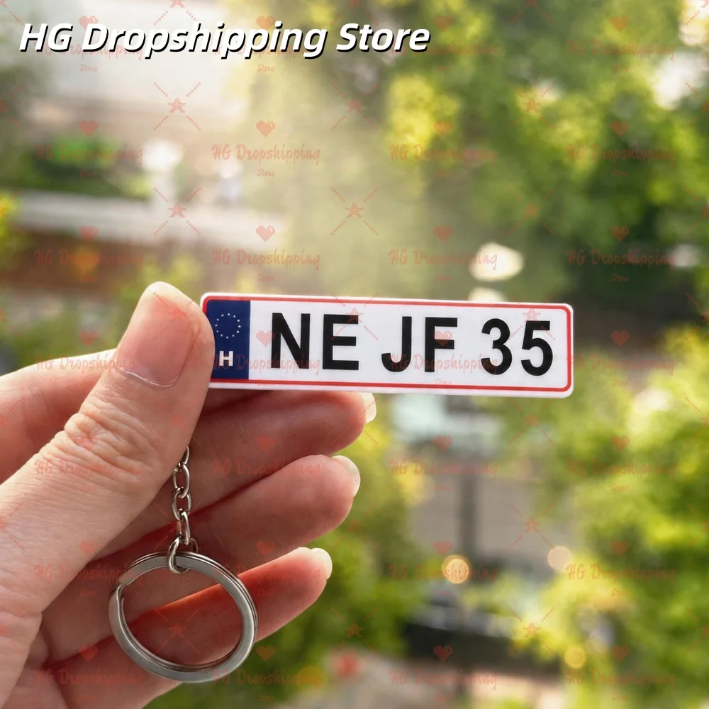 Custom Car Number Acrylic Keychain Car Number Plate Keychain Personalized Birthday Gift For Him Anti-lost Gift for Driver
Custom Car Number Acrylic Keychain Car Number Plate Keychain Personalized Birthday Gift For Him Anti-lost Gift for Driver