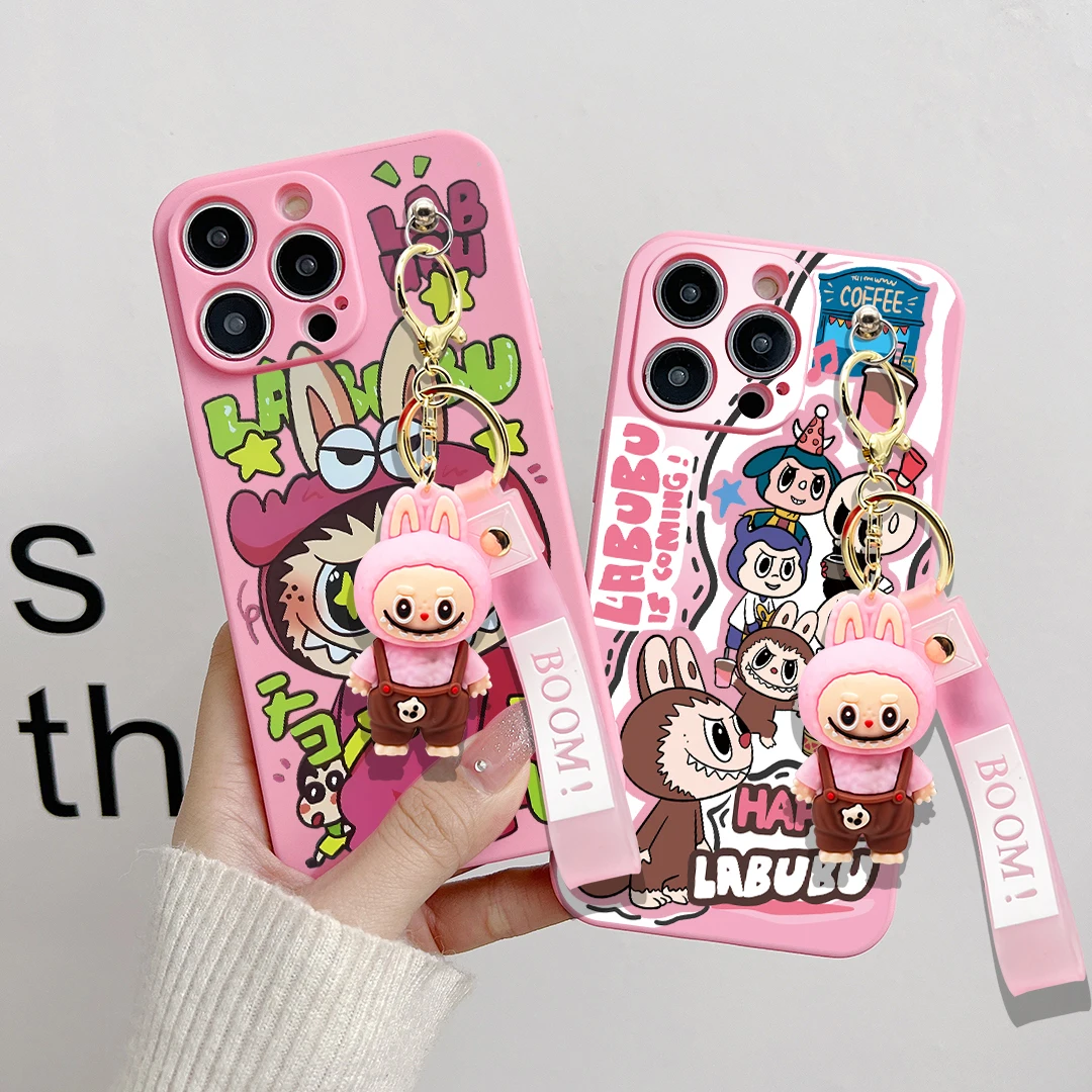 Popular Labubu Cartoon Cute Key Chain Doll Phone Case For iPhone 16 15 14 13 12 11 Pro Max XR XS MAX 8 X 7 6 Plus Pink Casing
Popular Labubu Cartoon Cute Key Chain Doll Phone Case For iPhone 16 15 14 13 12 11 Pro Max XR XS MAX 8 X 7 6 Plus Pink Casing