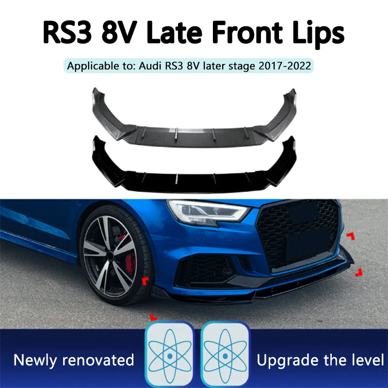 1Set Black ABS Front Lip Spoiler Surround For Audi RS3 8V 2017-2022 Sport Style Front Bumper Exterior Modification Accessories
1Set Black ABS Front Lip Spoiler Surround For Audi RS3 8V 2017-2022 Sport Style Front Bumper Exterior Modification Accessories