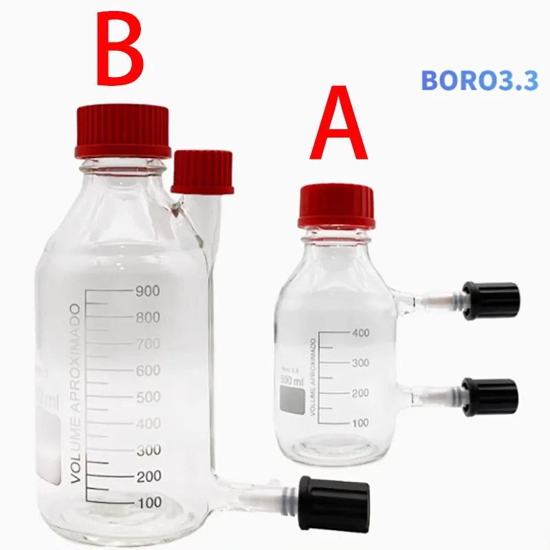 Biofermentation reactor Sealed feeding fermentation bottle 250ml500ml1000ml2000ml
Biofermentation reactor Sealed feeding fermentation bottle 250ml500ml1000ml2000ml