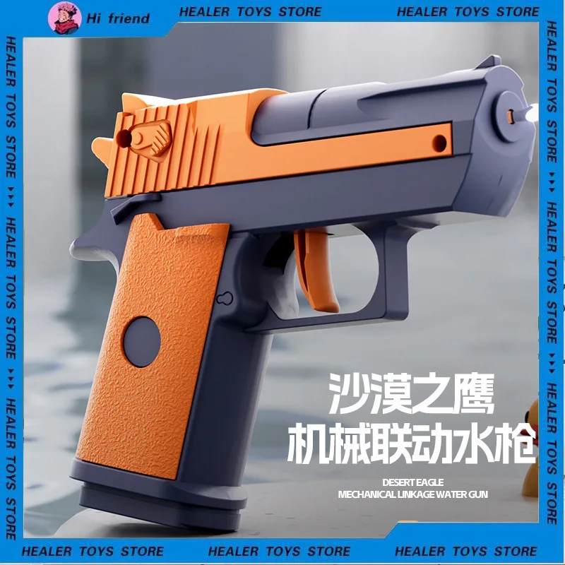 НОВЫЙ игрушечный водяной пистолет Desert Eagle, уличные игрушки, пляжный бассейн, открытый отдых, стресс, игра с водой в летом, детские игрушки
НОВЫЙ игрушечный водяной пистолет Desert Eagle, уличные игрушки, пляжный бассейн, открытый отдых, стресс, игра с водой в летом, детские игрушки