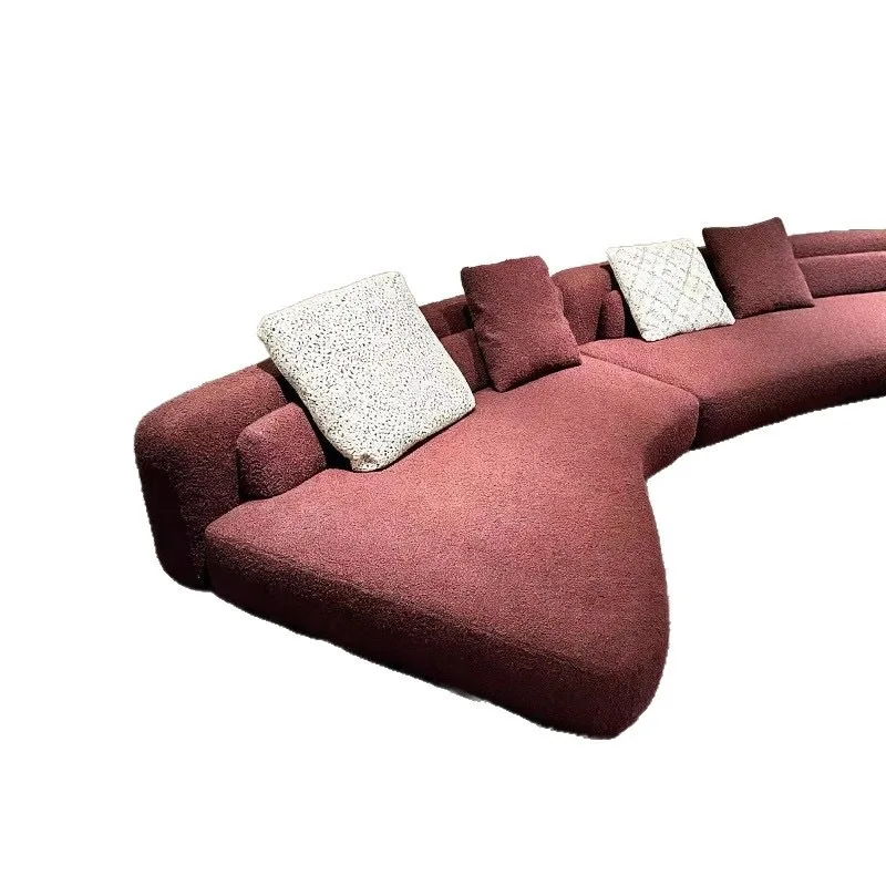 Italian minimalist design large flat floor apartment special-shaped corner lamb wool retro style light luxury fabric living
Italian minimalist design large flat floor apartment special-shaped corner lamb wool retro style light luxury fabric living