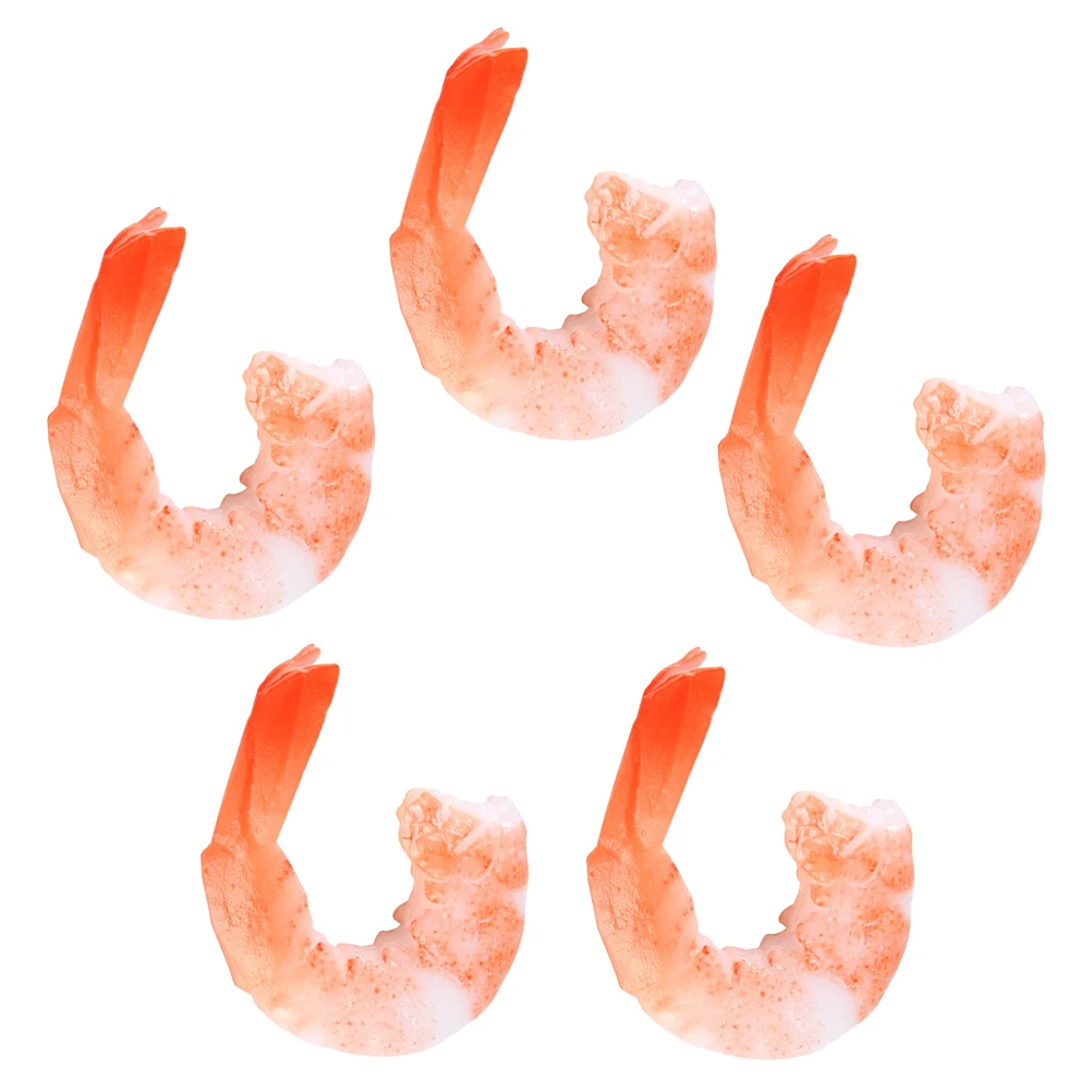 5 Pcs Imitation Shrimp Artificial Food Props for Display Faux Fake Foods Mother
5 Pcs Imitation Shrimp Artificial Food Props for Display Faux Fake Foods Mother
