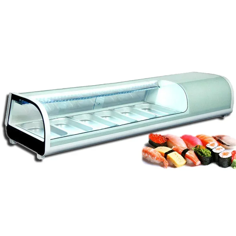 Single layer sushi cabinet, commercial desktop mousse cake refrigerator, braised vegetable transparent display cabinet
Single layer sushi cabinet, commercial desktop mousse cake refrigerator, braised vegetable transparent display cabinet