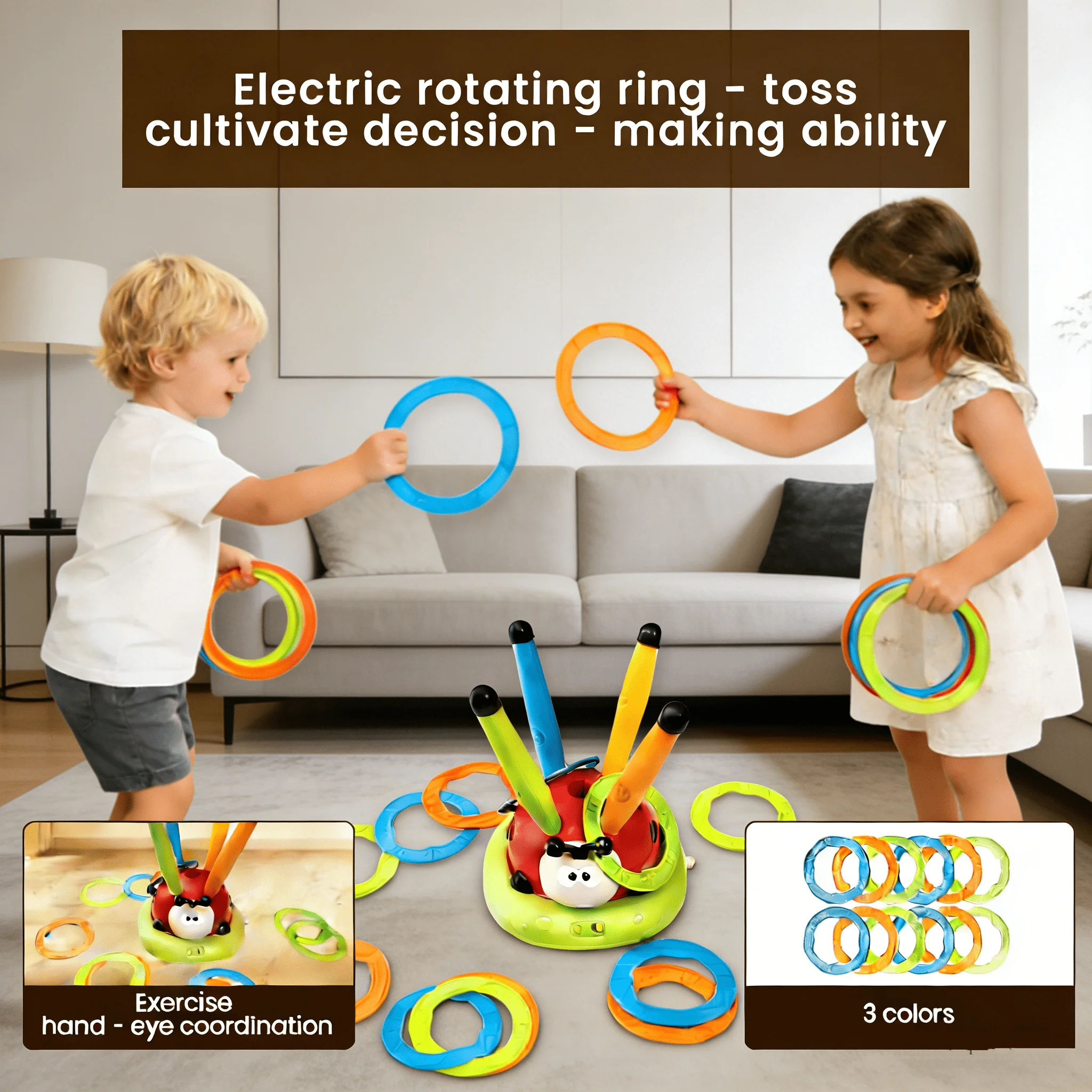 Игровой набор 4-в-1 «Божья коровка» для Рождества: бейсбол / метание мешочков с наполнителем + музыкальные прыжки + метание колец + запуск ракет | В комплект входят 3 пенопластовые ракеты + пульт дистанционного управления | Для детей от 3 лет | Детский по
Игровой набор 4-в-1 «Божья коровка» для Рождества: бейсбол / метание мешочков с наполнителем + музыкальные прыжки + метание колец + запуск ракет | В комплект входят 3 пенопластовые ракеты + пульт дистанционного управления | Для детей от 3 лет | Детский по