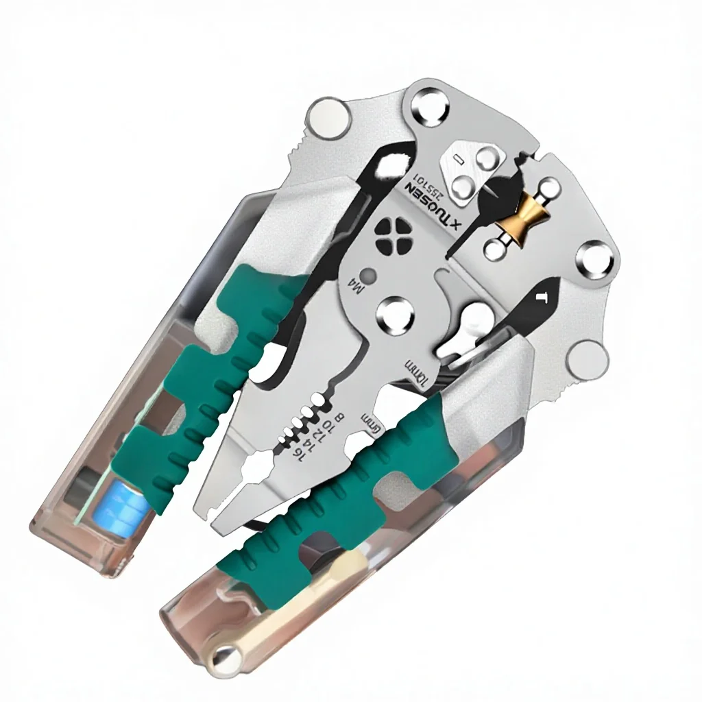 High Quality Multifunctional Manual Alloy Steel Wire Stripping Pliers With Plastic Handle For Electrician Crimping And CuttingAT
High Quality Multifunctional Manual Alloy Steel Wire Stripping Pliers With Plastic Handle For Electrician Crimping And CuttingAT