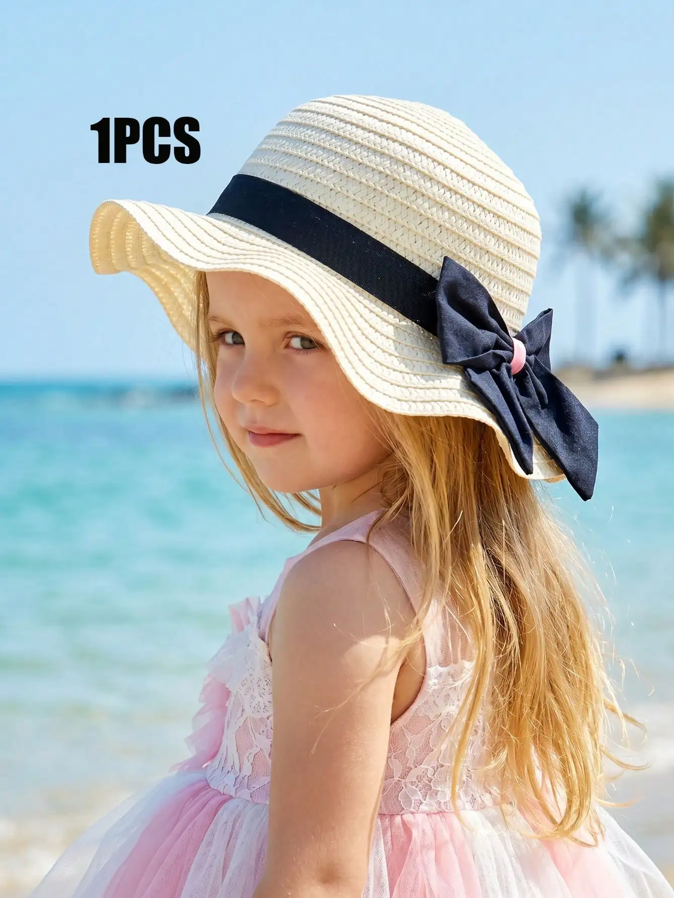 1Pc 1-5Y Girls Straw Hat Decor Light Breathable Sun Hat For Beach Outdoor Sports Daily Casual Travel Wear
1Pc 1-5Y Girls Straw Hat Decor Light Breathable Sun Hat For Beach Outdoor Sports Daily Casual Travel Wear