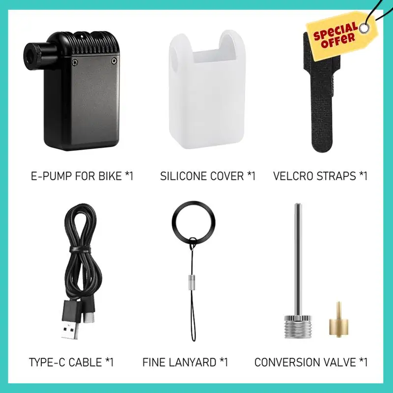 -ABHW Mini Portable Air Pump For Bicycle Cordless Air Inflator Presta Schrader Valve Outdoor Cycling MTB Bike Parts Accessories
-ABHW Mini Portable Air Pump For Bicycle Cordless Air Inflator Presta Schrader Valve Outdoor Cycling MTB Bike Parts Accessories