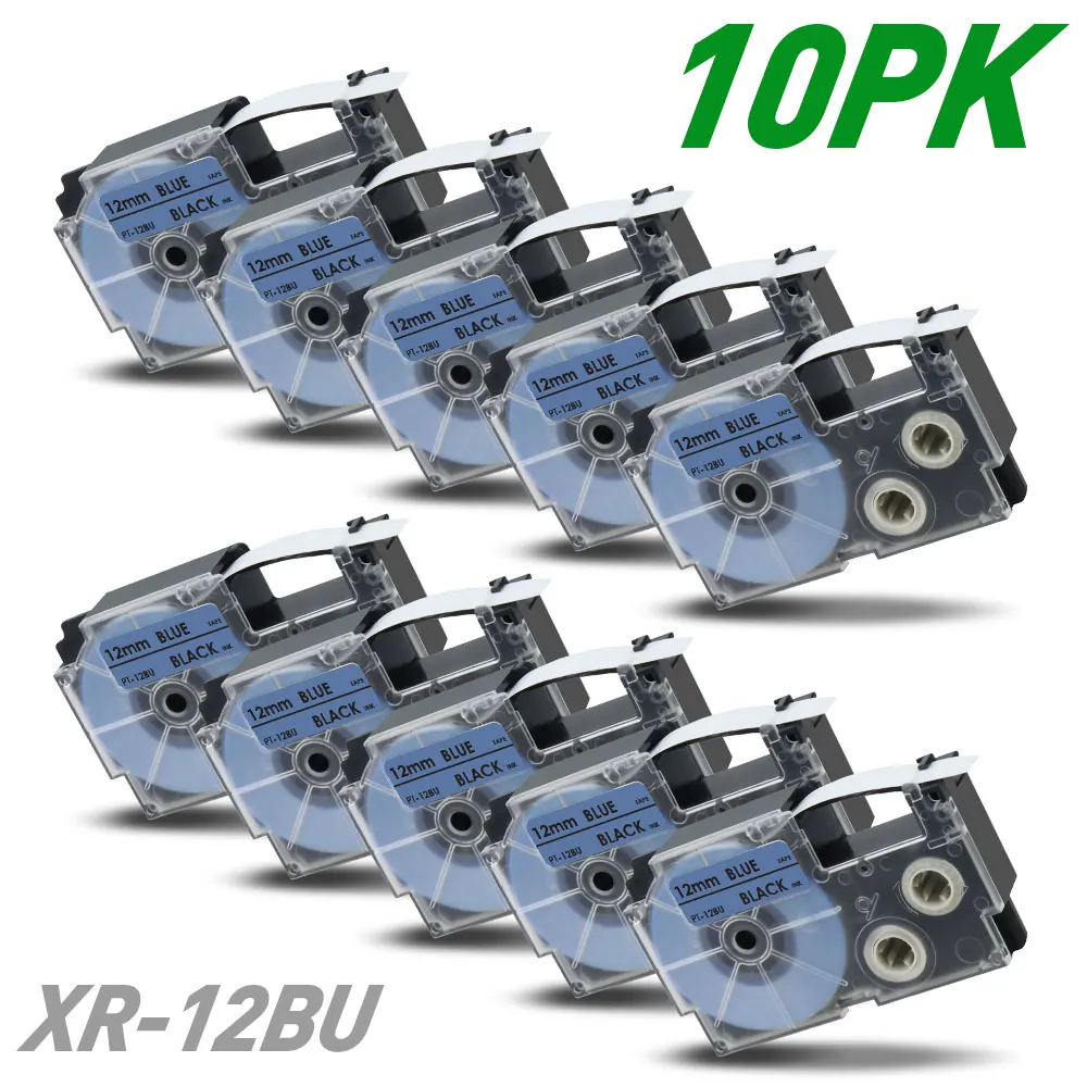 10PK 12 мм ленты для этикеток для Casio XR-12BU XR12BU XR 12BU лента для принтера совместимая с маркерами Casio KL60 KL120
10PK 12 мм ленты для этикеток для Casio XR-12BU XR12BU XR 12BU лента для принтера совместимая с маркерами Casio KL60 KL120