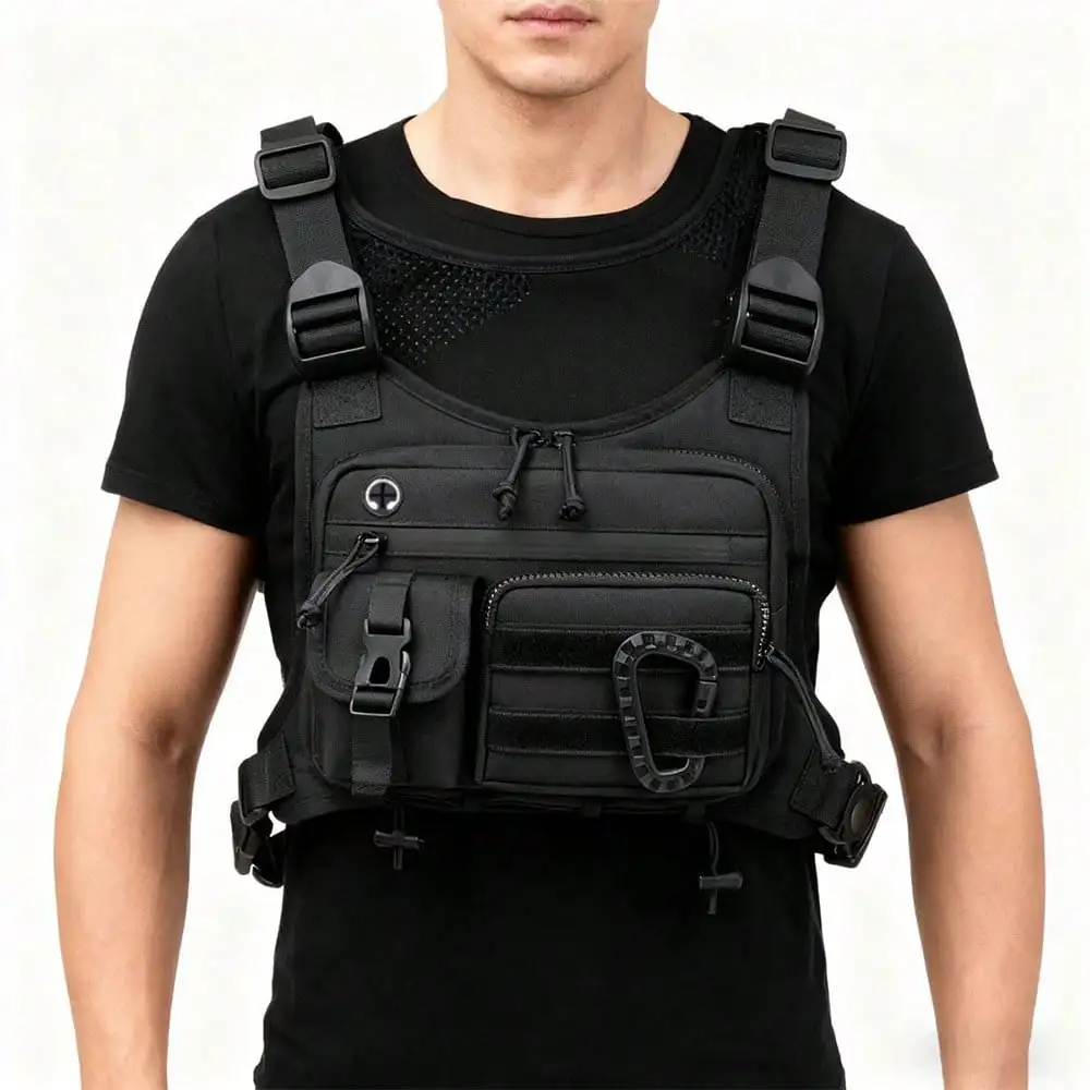 NYXIA Outdoor Tactical Chest Bag For Men, EDC Anti-Theft Chest Bag, Cycling Chest Bag, Running Chest Bag, Multi-Pocket Multi-Function MOLLE Tactical Vest Bag Waist Bag Phone Bag, Thigh Bag, Camping, Running Belt, Camping, Hiking Bag
NYXIA Outdoor Tactical Chest Bag For Men, EDC Anti-Theft Chest Bag, Cycling Chest Bag, Running Chest Bag, Multi-Pocket Multi-Function MOLLE Tactical Vest Bag Waist Bag Phone Bag, Thigh Bag, Camping, Running Belt, Camping, Hiking Bag