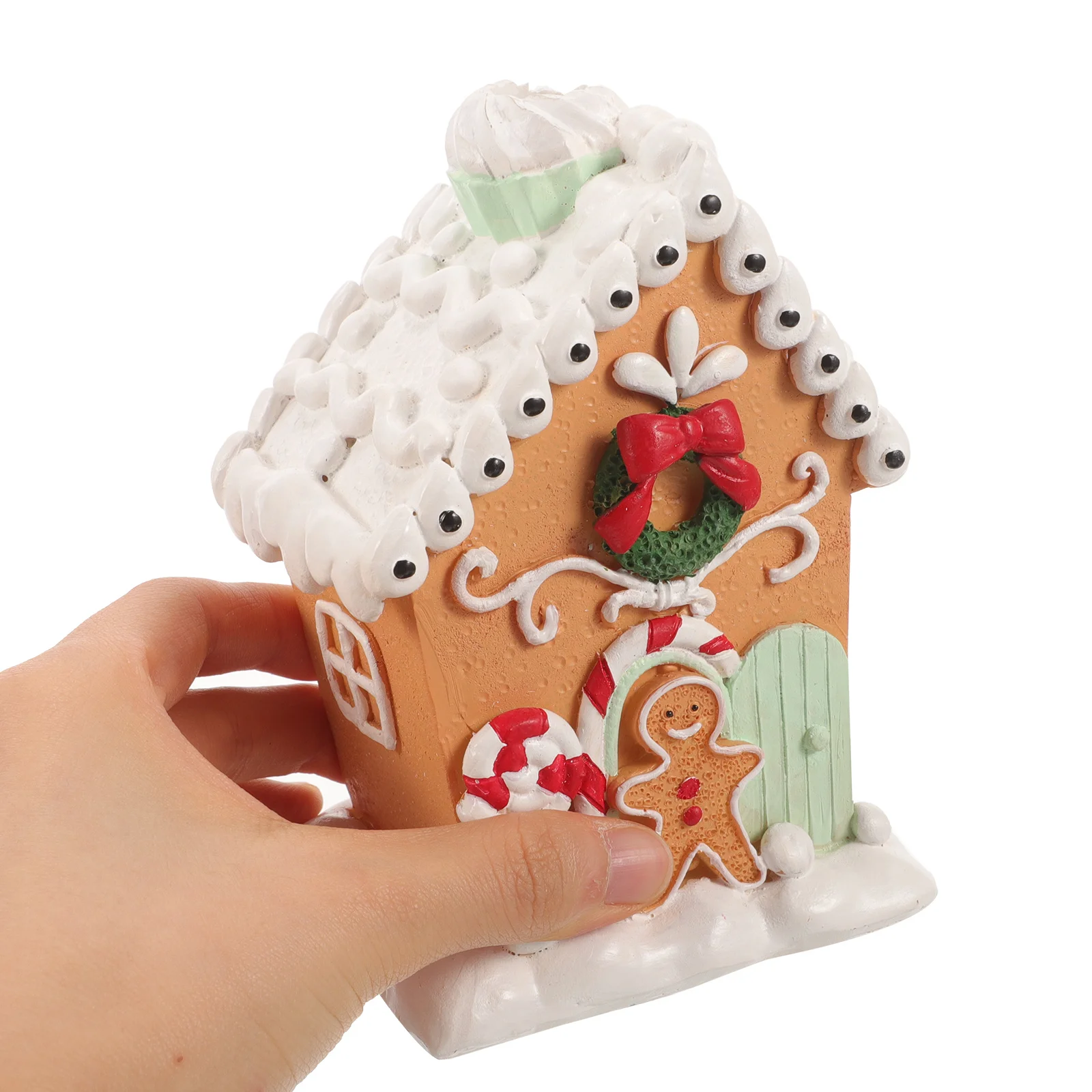 Mini Gingerbread House Ornament Resin Christmas Decor Table Centerpiece Xmas Holiday Decoration Craft Gift
Mini Gingerbread House Ornament Resin Christmas Decor Table Centerpiece Xmas Holiday Decoration Craft Gift