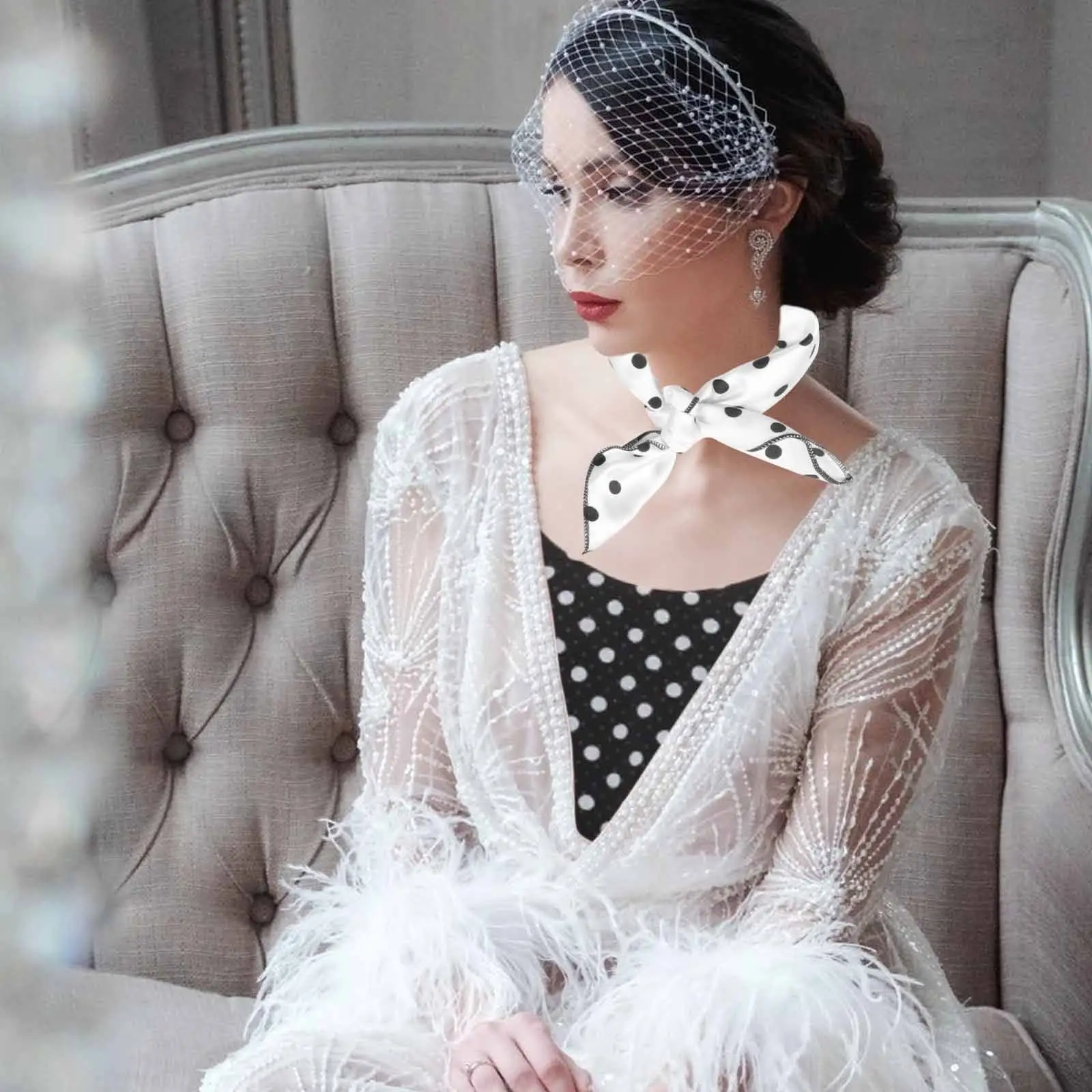 Набор из 4 винтажных атласных квадратных платков в горошек: легкие повязки для волос, многофункциональные головные платки, стильные шейные тюрбаны для женщин
Набор из 4 винтажных атласных квадратных платков в горошек: легкие повязки для волос, многофункциональные головные платки, стильные шейные тюрбаны для женщин