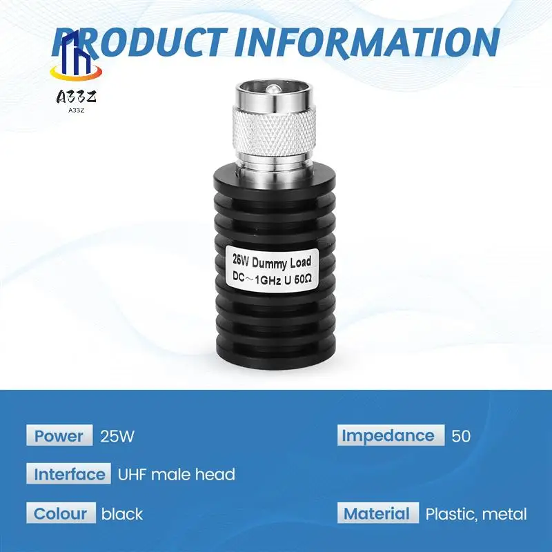 A33Z-1 Pcs RF Coaxial 25W U Style UHF PL259 M Male Connector 50 Ohm DC-1Ghz Dummy Load Plug
A33Z-1 Pcs RF Coaxial 25W U Style UHF PL259 M Male Connector 50 Ohm DC-1Ghz Dummy Load Plug