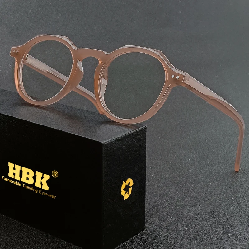 HBK New Round Vintage Acetate Frame Glasses Men Fashion Polygon Brand Design Optical Frames Women Business Universal Eyewear
HBK New Round Vintage Acetate Frame Glasses Men Fashion Polygon Brand Design Optical Frames Women Business Universal Eyewear