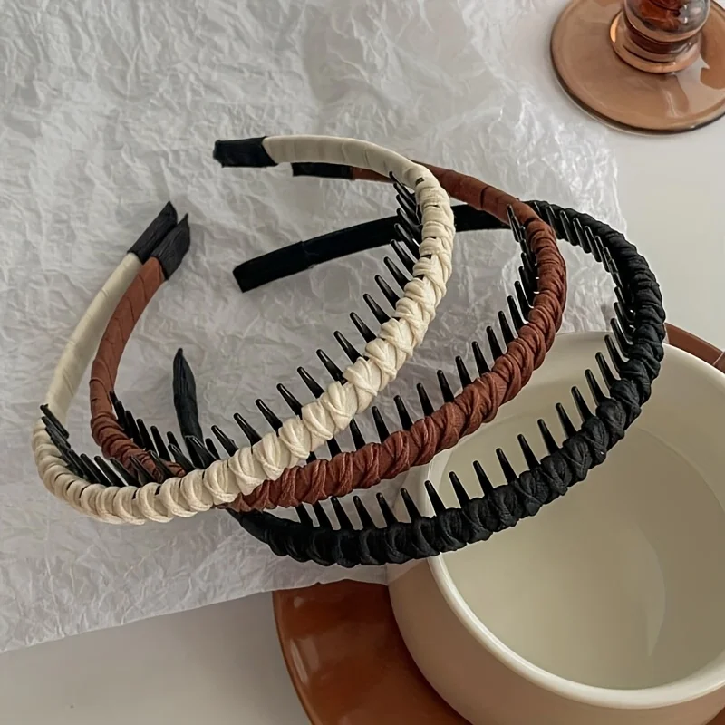 Wrap cloth headband with teeth anti slip weaving headband for face washing, high skull top hair clip, crushed hair style, hair cavity
Wrap cloth headband with teeth anti slip weaving headband for face washing, high skull top hair clip, crushed hair style, hair cavity