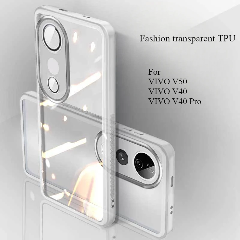 Case For VIVO V50 V40 Pro Fashion Simple Transparent TPU Skin-friendly Anti-drop Cover For VIVO V 50 40 Pro Funda
Case For VIVO V50 V40 Pro Fashion Simple Transparent TPU Skin-friendly Anti-drop Cover For VIVO V 50 40 Pro Funda