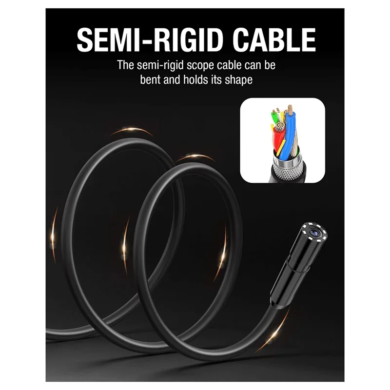 ABKO-Handheld 4.3 Inch LCD Industrial Endoscope Camera 5M 8Mm 1080P HD Stowable Borescope Sewer Pipe Inspection Tool
ABKO-Handheld 4.3 Inch LCD Industrial Endoscope Camera 5M 8Mm 1080P HD Stowable Borescope Sewer Pipe Inspection Tool