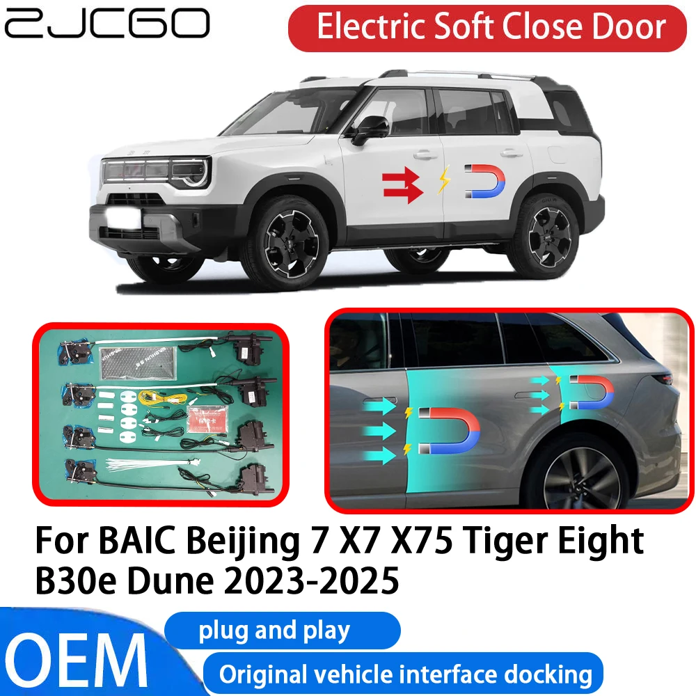 for BAIC Beijing 7 X7 X75 Tiger Eight B30e Dune 2023-2025 Car Automatic Electric Soft Close Door Closer System OEM Plug and Play
for BAIC Beijing 7 X7 X75 Tiger Eight B30e Dune 2023-2025 Car Automatic Electric Soft Close Door Closer System OEM Plug and Play