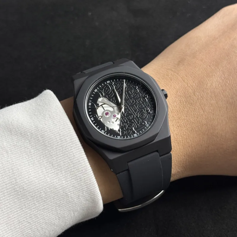 Top Luxury Brand Black Middle Eastern Arabic Numeral Scale Quartz Watch for Men's Casual Silicone Strap Business Clock Reloj
Top Luxury Brand Black Middle Eastern Arabic Numeral Scale Quartz Watch for Men's Casual Silicone Strap Business Clock Reloj