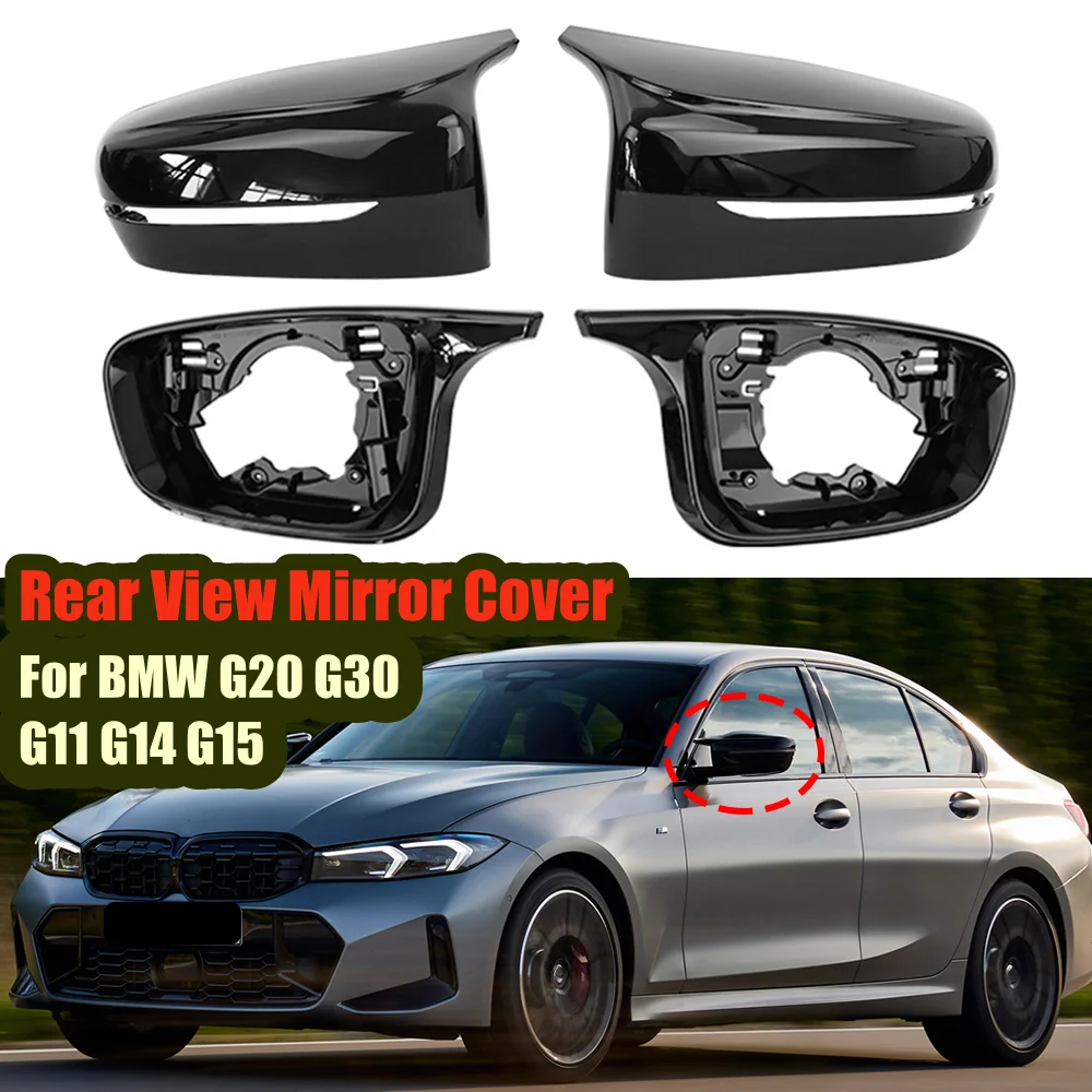 1 Pair Rear View Mirror Cap Cover For BMW G20 2019+ G30 G11 G12 Mirror Tools Case Glossy Black Car Accessories
1 Pair Rear View Mirror Cap Cover For BMW G20 2019+ G30 G11 G12 Mirror Tools Case Glossy Black Car Accessories