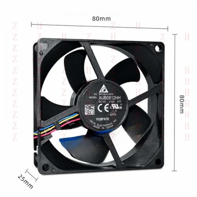 XXZ for 1/piece Delta AUB0812HH 4-wire 8025 12V 0.32A 8CM 4-wire PWM High Airflow Fan
XXZ for 1/piece Delta AUB0812HH 4-wire 8025 12V 0.32A 8CM 4-wire PWM High Airflow Fan