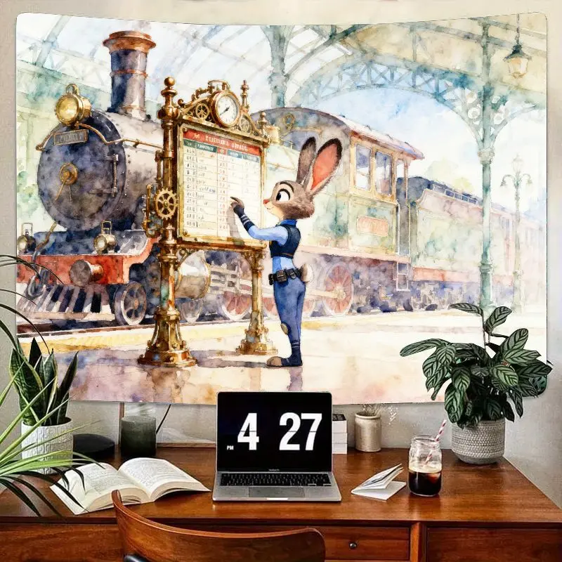 1 шт. Judy Hopps Zootopia Эстетический гобелен Винтажный поезд Станция Настенное искусство Современный полиэстер Домашний декор Подарок для фанатов Диснея.
1 шт. Judy Hopps Zootopia Эстетический гобелен Винтажный поезд Станция Настенное искусство Современный полиэстер Домашний декор Подарок для фанатов Диснея.