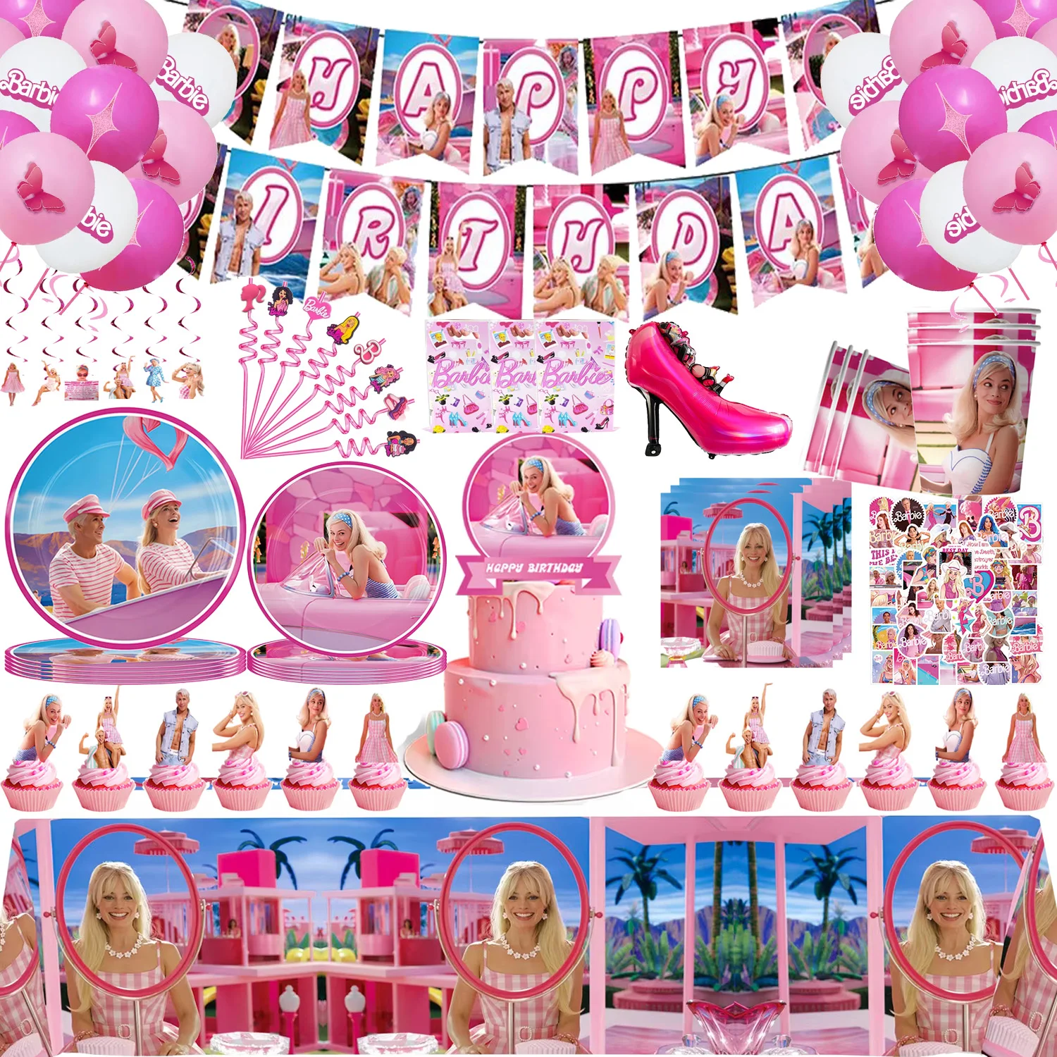 Hot Pink Princess Movie Girls Birthday Party Decoration Balloons Tablecloth Paper Cake Topper Baby Shower Wedding Party Supplies
Hot Pink Princess Movie Girls Birthday Party Decoration Balloons Tablecloth Paper Cake Topper Baby Shower Wedding Party Supplies