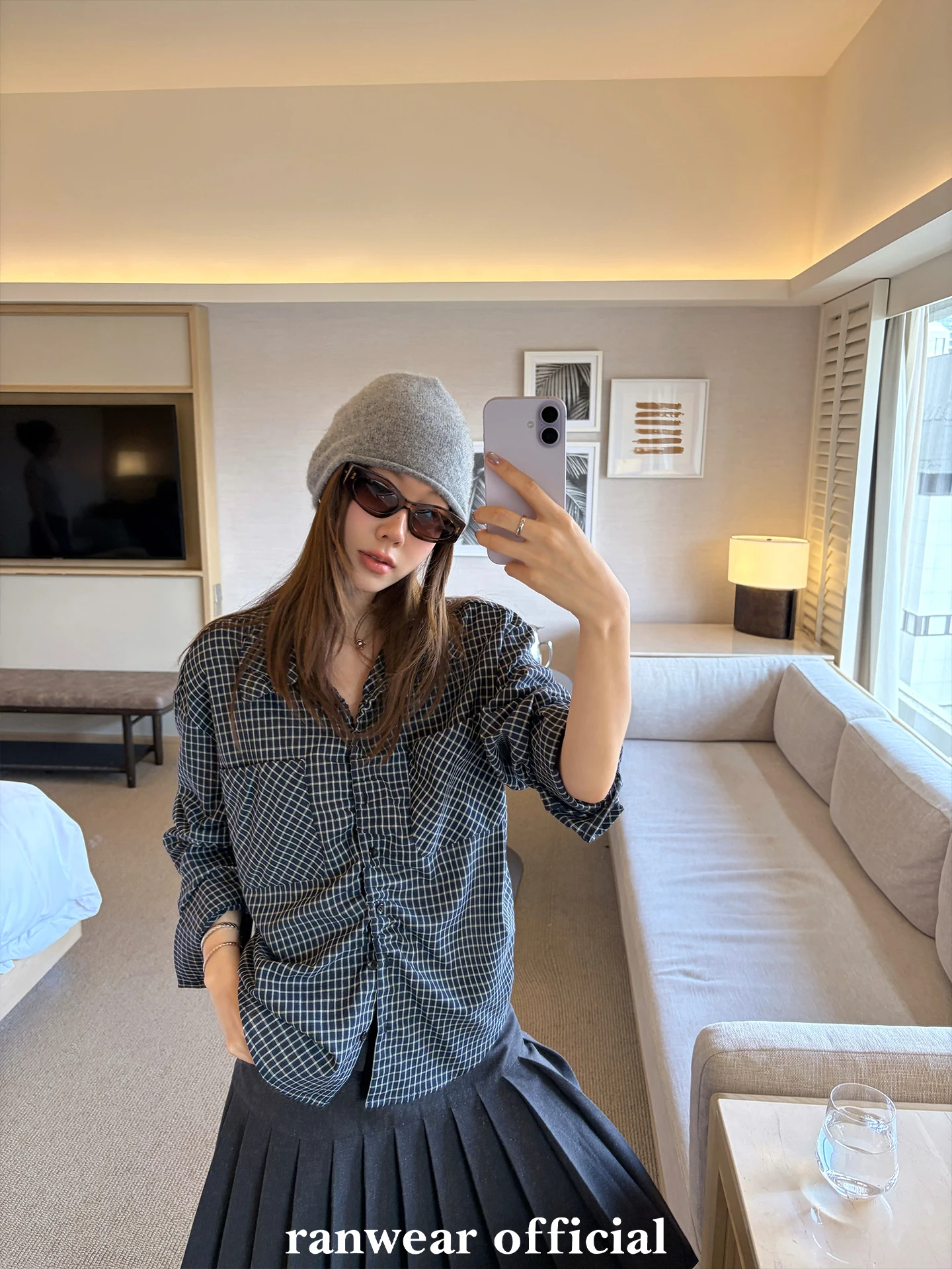 Ranwear Tokyo Magazine Retro Collar Double Version Plaid Pocket Loose Wrinkle Shirt Top Women's Fashion Spring 2026
Ranwear Tokyo Magazine Retro Collar Double Version Plaid Pocket Loose Wrinkle Shirt Top Women's Fashion Spring 2026