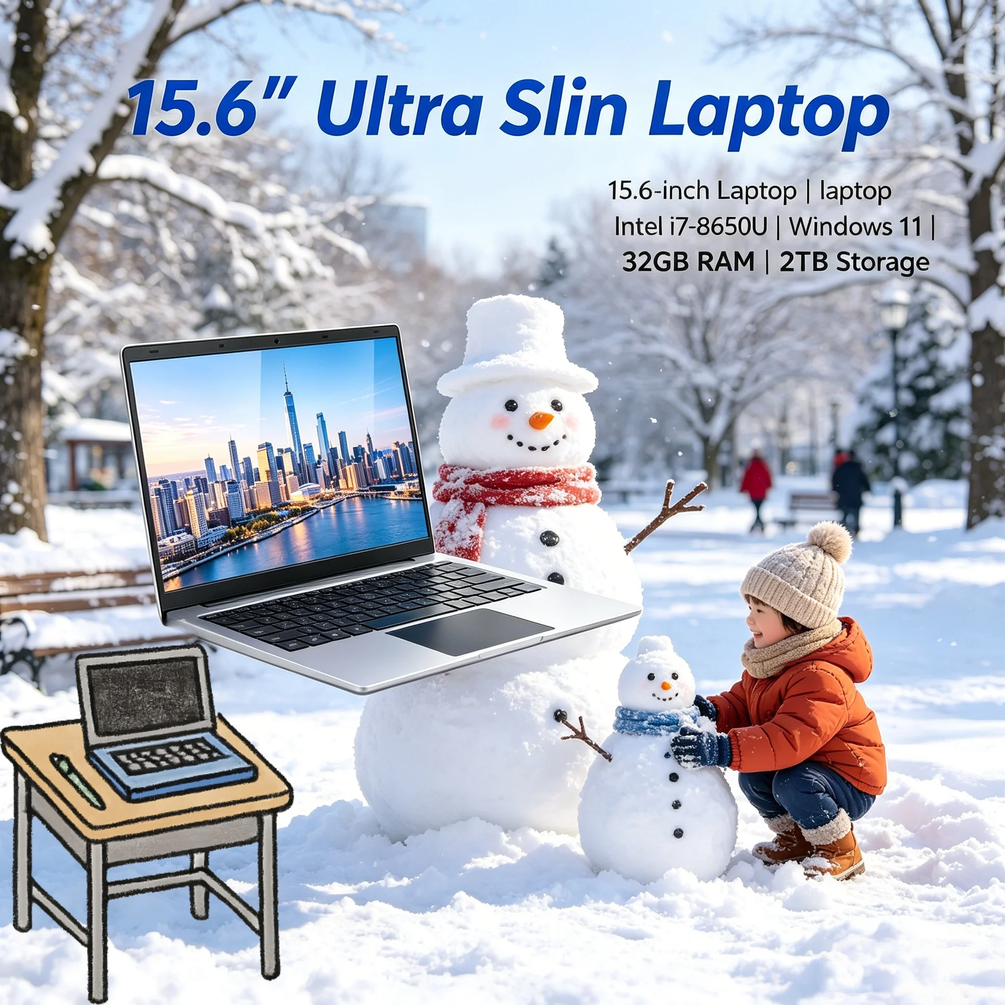 High Speed 15.6" Portable Laptop Core I7 8650U Windows 11 Pro 32GB Large RAM 2TB SSD Home Office Study PC
High Speed 15.6" Portable Laptop Core I7 8650U Windows 11 Pro 32GB Large RAM 2TB SSD Home Office Study PC