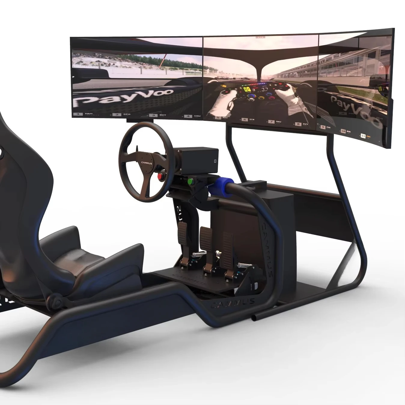 Support OEM three screen driving racing emulator 3 pedal car emulator computer game driving emulator
Support OEM three screen driving racing emulator 3 pedal car emulator computer game driving emulator