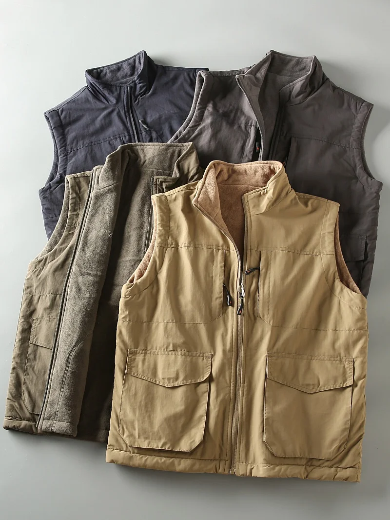 Мужской уличный ветрозащитный водонепроницаемый жилет-куртка с воротником-стойкой, двусторонний, для работы, молодежный, базовый, стильный
Мужской уличный ветрозащитный водонепроницаемый жилет-куртка с воротником-стойкой, двусторонний, для работы, молодежный, базовый, стильный