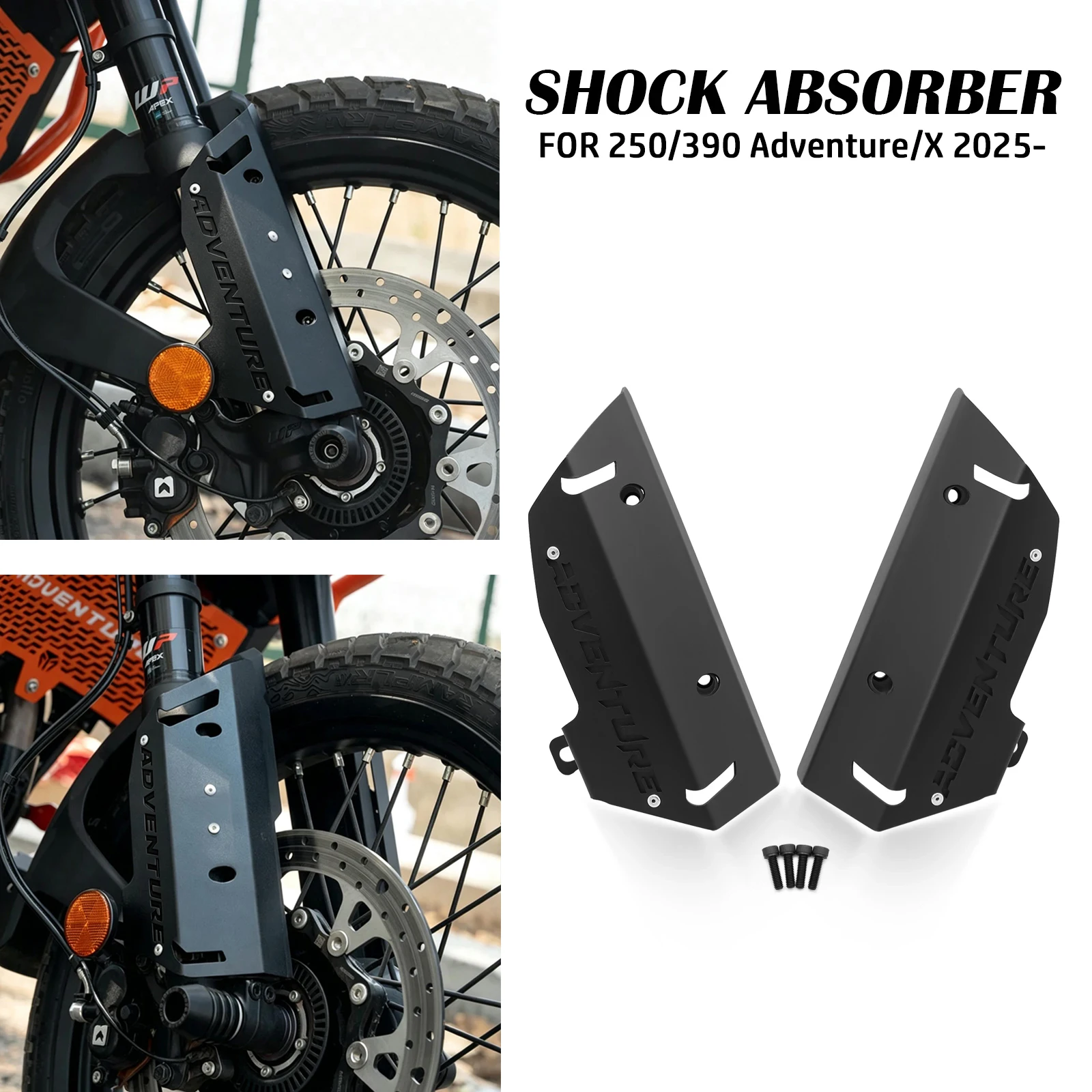 Fit 250 390 ADV Motorcycles Accessories For KTM 390 ADVENTURE X 2025 2026Front Fork Shock Absorber Guard Plate Shield Protection
Fit 250 390 ADV Motorcycles Accessories For KTM 390 ADVENTURE X 2025 2026Front Fork Shock Absorber Guard Plate Shield Protection