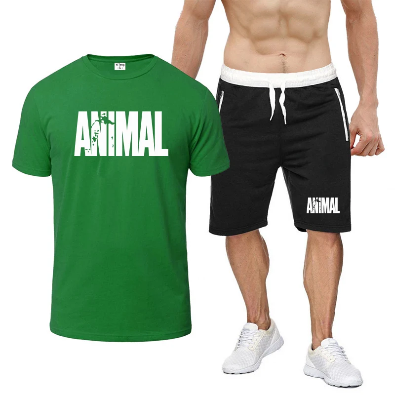 2026 Summer Men's Animal Letter GYM Logo Print Best Seller Sweat-absorbing Breathable T-shirt Short Pants Solid Color Suits
2026 Summer Men's Animal Letter GYM Logo Print Best Seller Sweat-absorbing Breathable T-shirt Short Pants Solid Color Suits