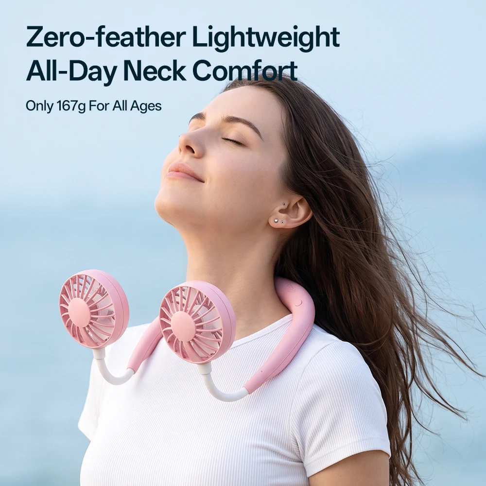 Hands Free Mini Neck Fan USB C Rechargeable Quiet 3 Speed 360 Flexible Hose Aroma LED Light Office Travel Outdoor Sport Student
Hands Free Mini Neck Fan USB C Rechargeable Quiet 3 Speed 360 Flexible Hose Aroma LED Light Office Travel Outdoor Sport Student