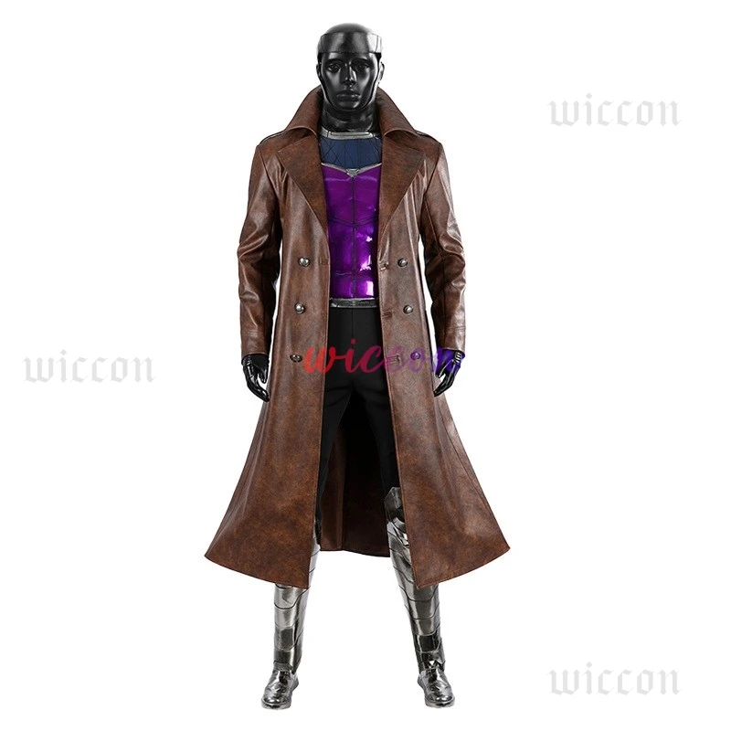Gambit Remy Cosplay Costume X-man Men Battle Suit Leather Long Trench Vest Pants Set Superhero Halloween Carnival Outfits
Gambit Remy Cosplay Costume X-man Men Battle Suit Leather Long Trench Vest Pants Set Superhero Halloween Carnival Outfits