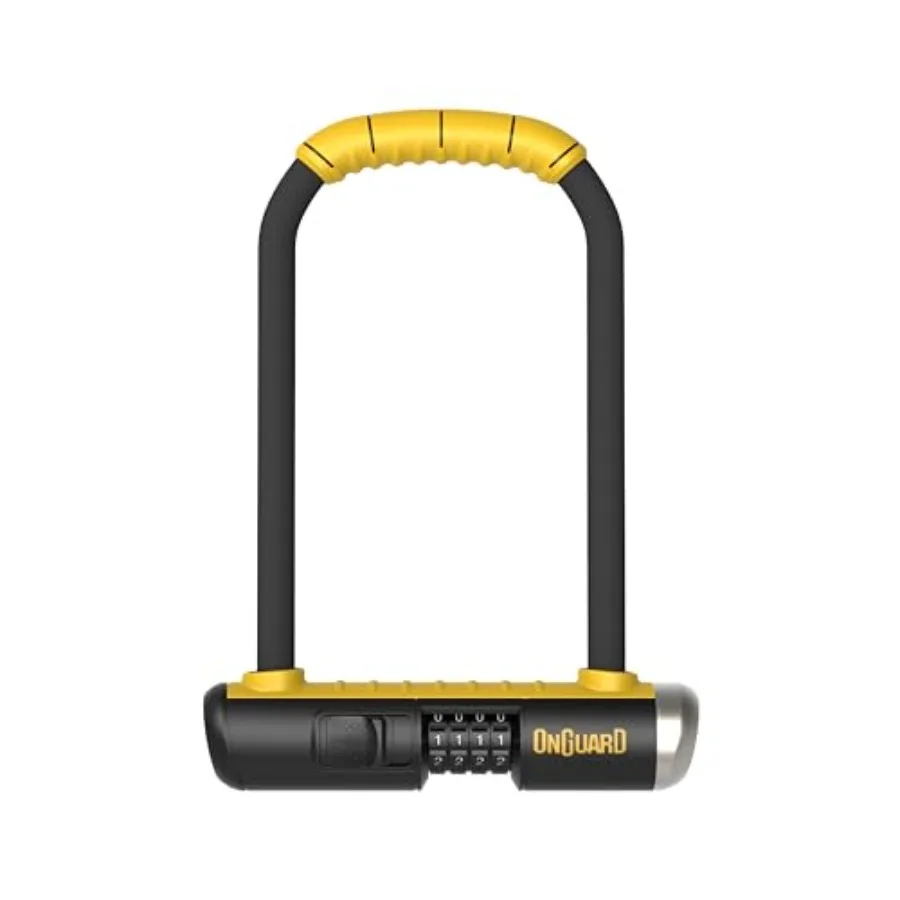 Bulldog Combo STD U-Lock for urban cycling: hardened steel shackle, black, 4-digit resettable combo + X2P double bolt security
Bulldog Combo STD U-Lock for urban cycling: hardened steel shackle, black, 4-digit resettable combo + X2P double bolt security